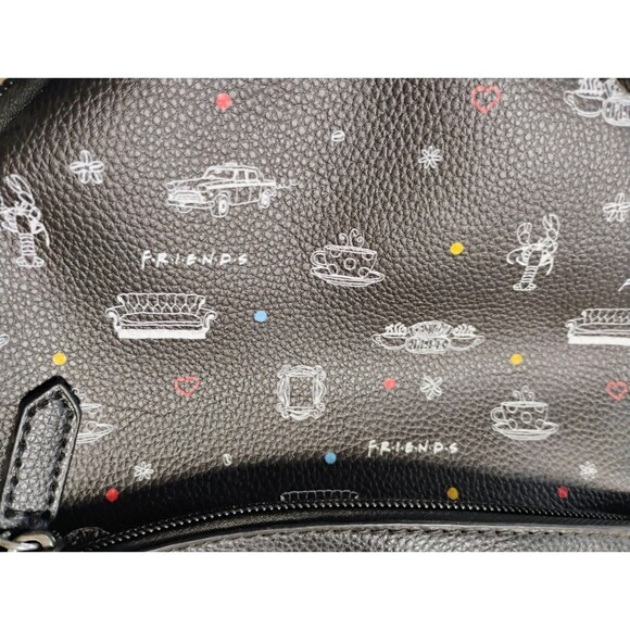 Danielle Nicole Dani Friends Central Perk Mini Backpack Purse Bag Black - Picture 4 of 9